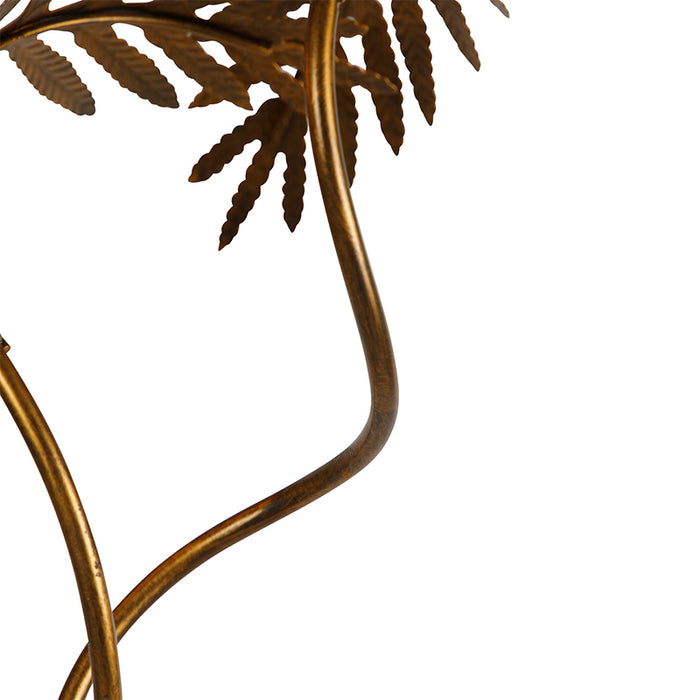 QAZQA Smart vloerlamp goud 187 cm incl. 2 Wifi G95 - Botanica