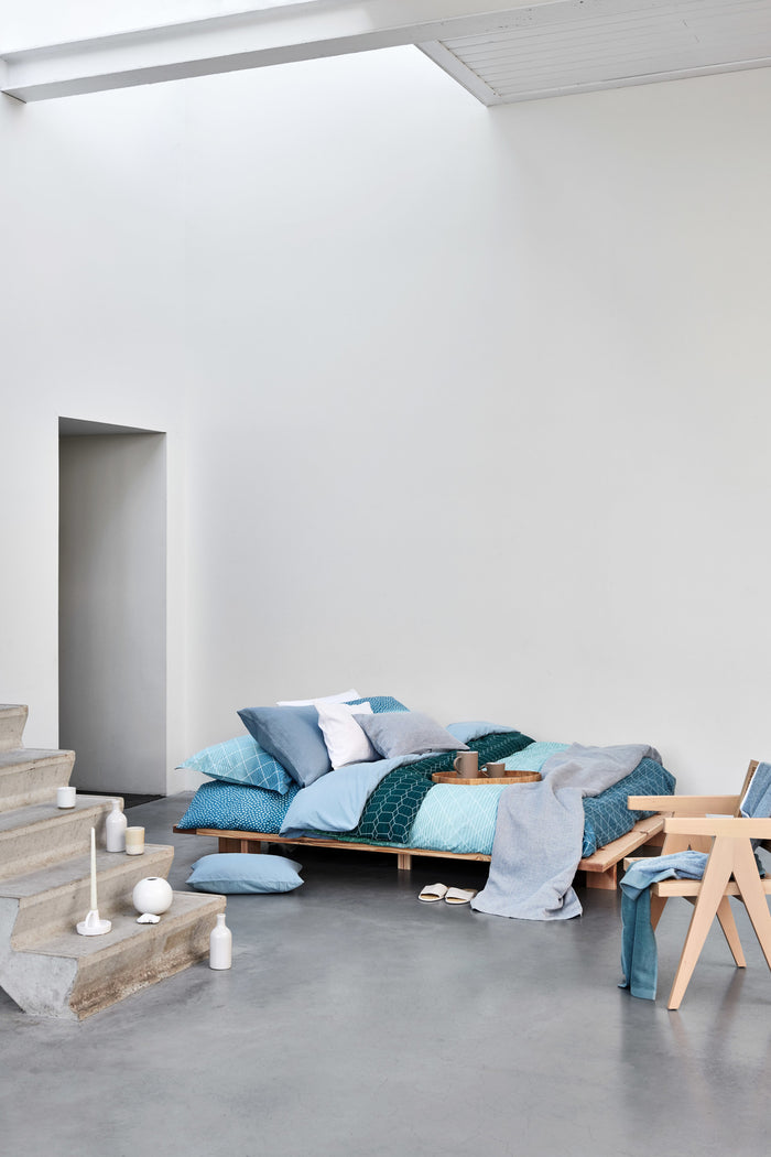 Dekbedovertrek Gradient Pearl Blue 240x220 Cm