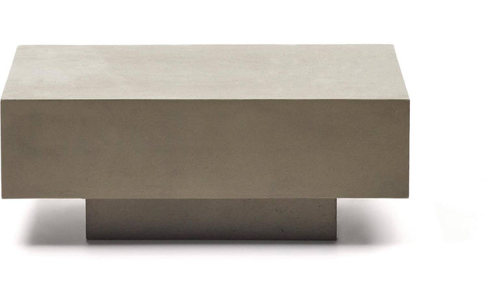 Kave Home - Salontafel Rustella in cement 80 x 60 cm