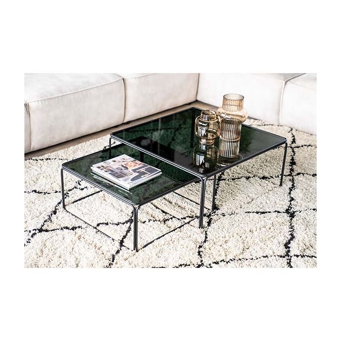 Furnilux - Salontafel Olit large set van 2 - 75 x 75 x 33 cm