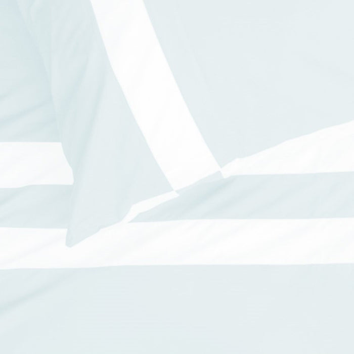 Dekbedovertrek stripe - Egyptisch katoen - 140x200 - l.bl|wit