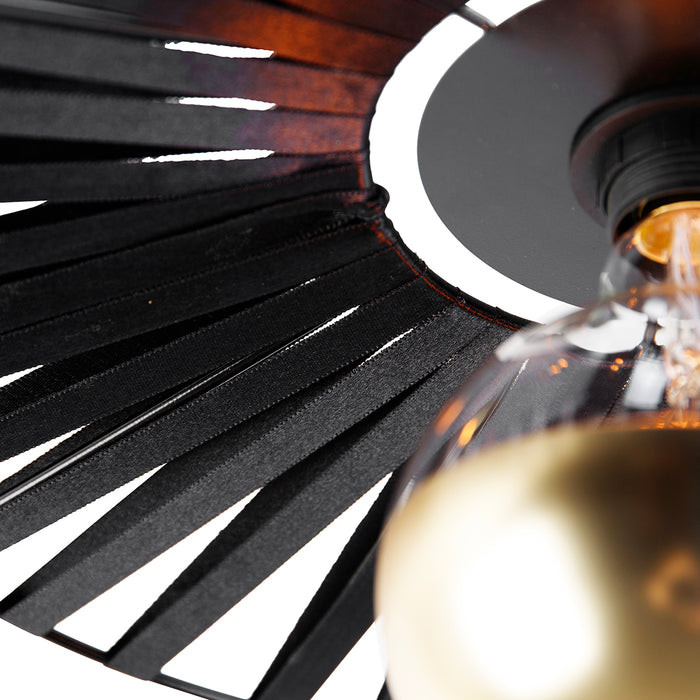 QAZQA LED Plafondlamp leia - Goud|messing - Landelijk - D 106cm