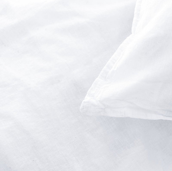 Linnen Dekbedovertrek - 140x220 - wit