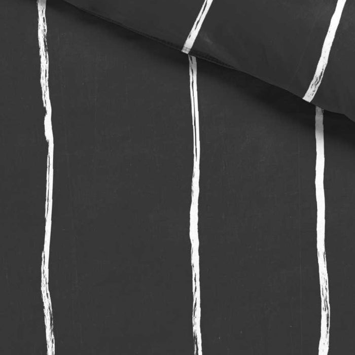 Seashell Fair Dekbedovertrek - 140x200cm - antraciet lily streep