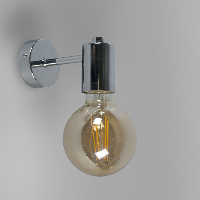 QAZQA Set van 2 moderne wandlampen chroom - Facil