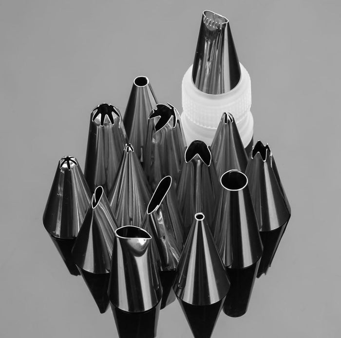 Krumble Slagroom spuitzak met 14 verschillende spuitmondjes