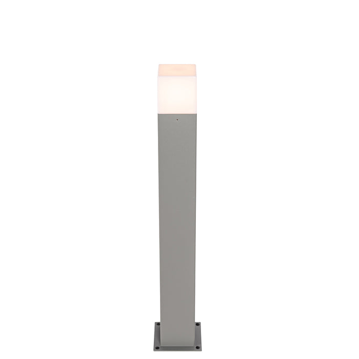 QAZQA Moderne staande buitenlamp grijs 70 cm IP44 - Denmark