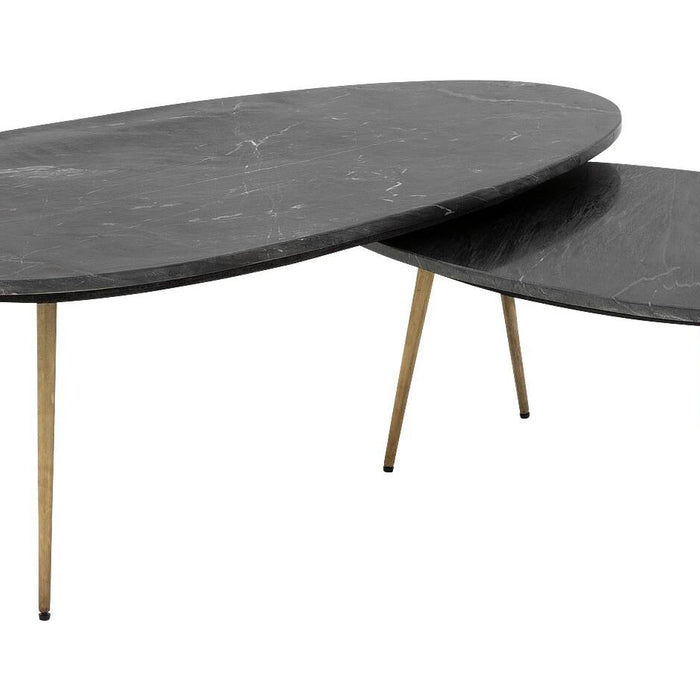 Goossens Salontafel Enzo in Donker marmer