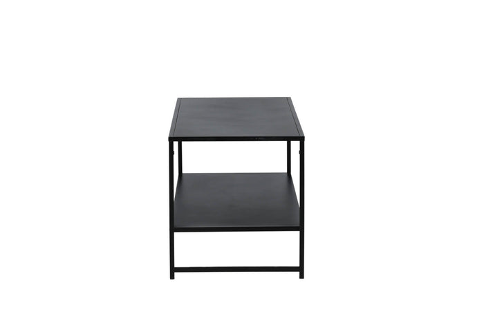 Hioshop Staal salontafel 101,6x43,2cm zwart.