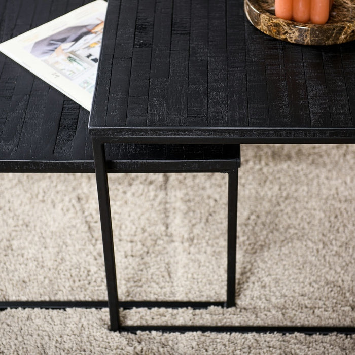 Lions Design Herona Salontafel Set Aged-Teak Zwart