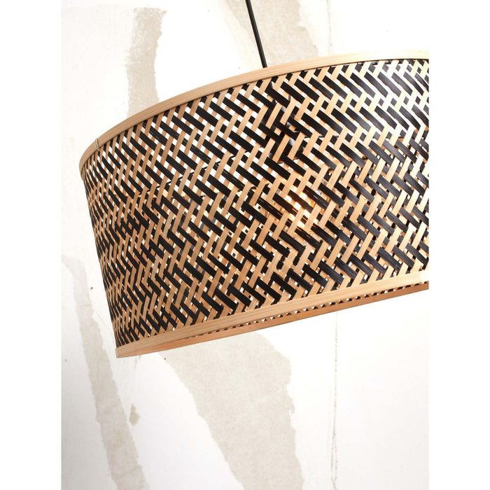 GOOD&MOJO Vloerlamp Java - Bamboe|Zwart - 175x50x207cm