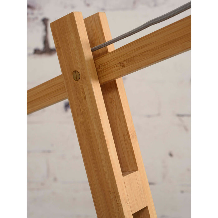 GOOD&MOJO Vloerlamp Java - Bamboe|Zwart - 175x50x207cm