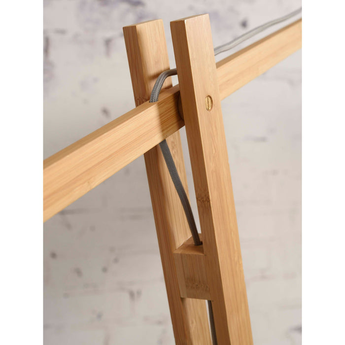 GOOD&MOJO Vloerlamp Java - Bamboe|Zwart - 175x50x207cm