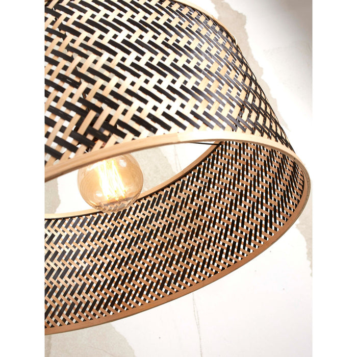 GOOD&MOJO Vloerlamp Java - Bamboe|Zwart - 175x50x207cm