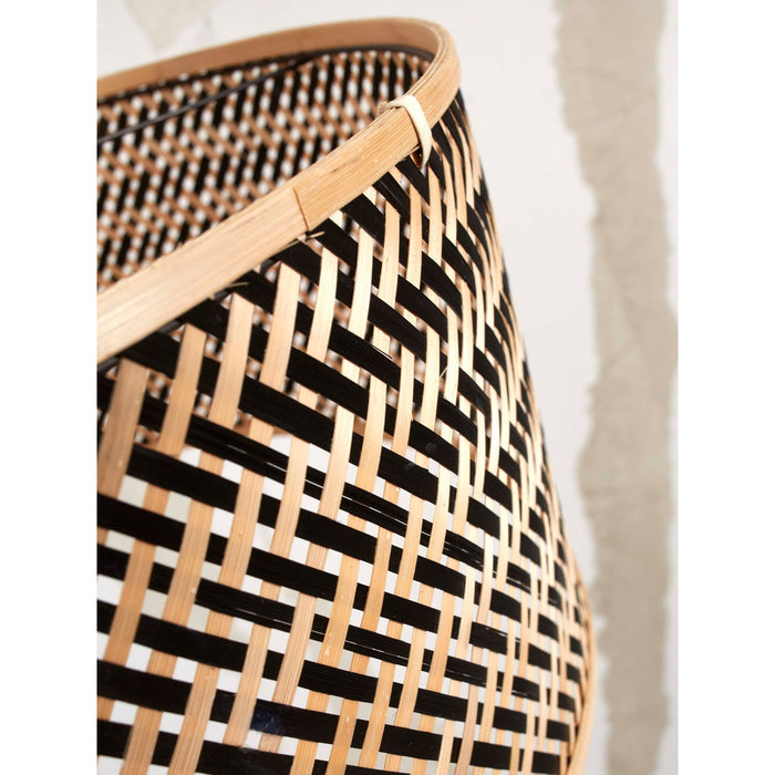 GOOD&MOJO Vloerlamp Java - Bamboe|Zwart - 175x50x207cm