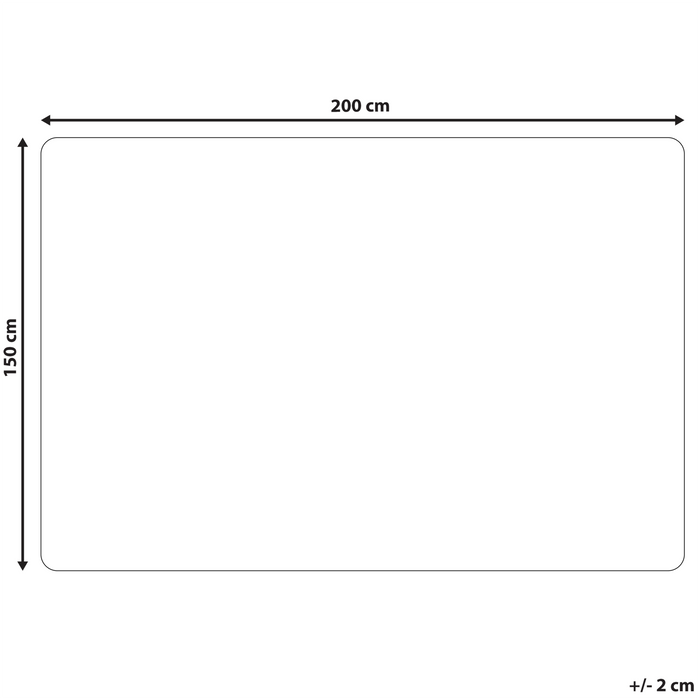 Beliani - DELICE - Plaid - Zwart - 150 x 200 cm - Acryl