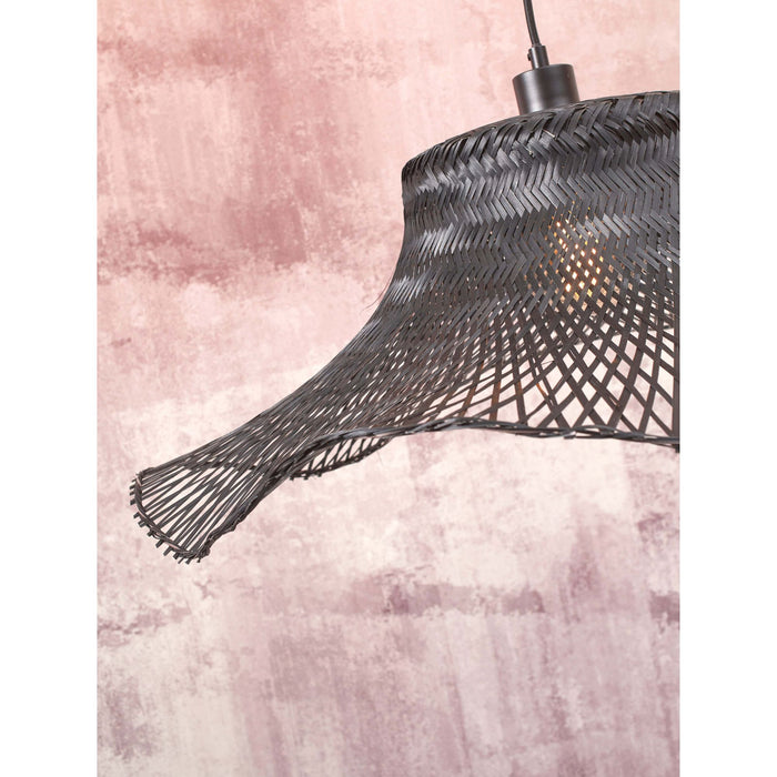 GOOD&MOJO Vloerlamp Ibiza - Bamboe Zwart - 83x65x176cm