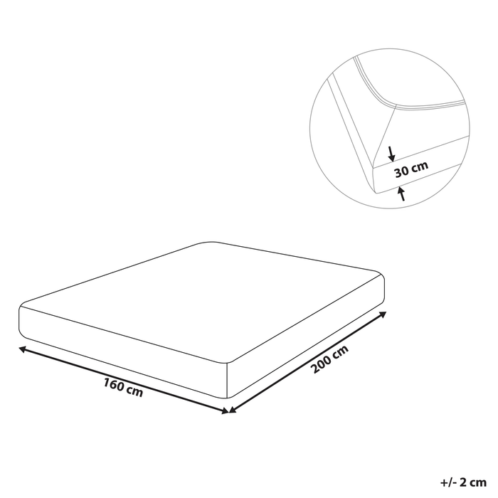 Beliani - JANBU - Laken - Paars - 160 x 200 cm - Katoen