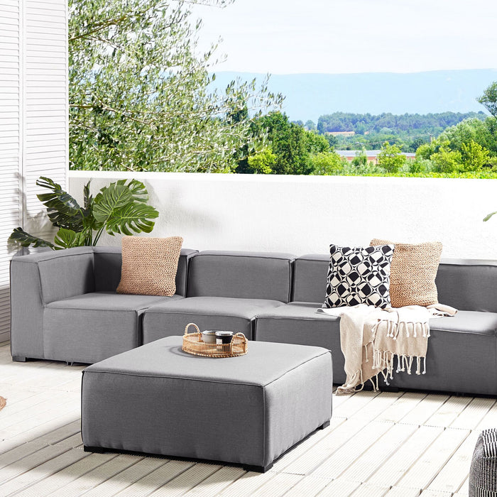 Beliani - AREZZO - Bankenset - Grijs - Polyester