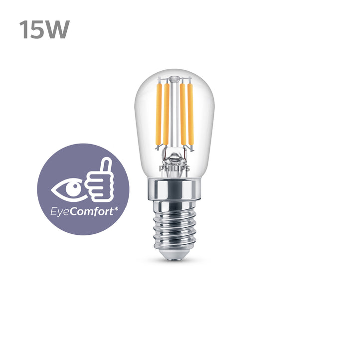 Philips LED T25 Transparant - 12 W - E14 - Warmwit Licht