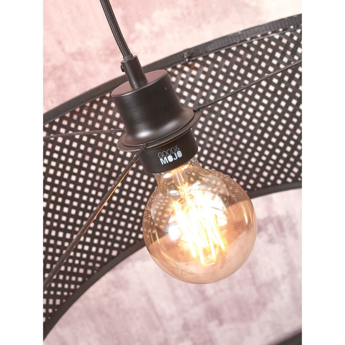 GOOD&MOJO Hanglamp Java - Bamboe Zwart - Ø50cm