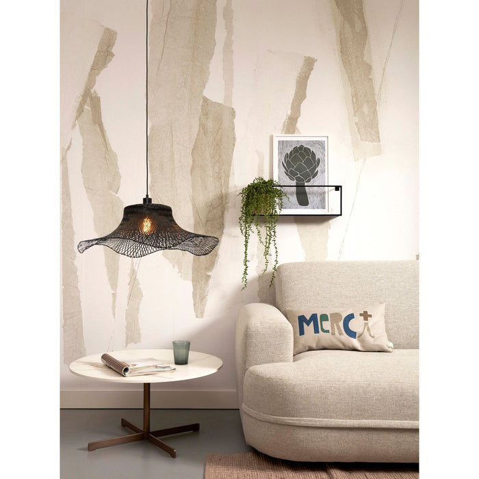 GOOD&MOJO Hanglamp Ibiza - Bamboe Zwart - 65x65x20cm