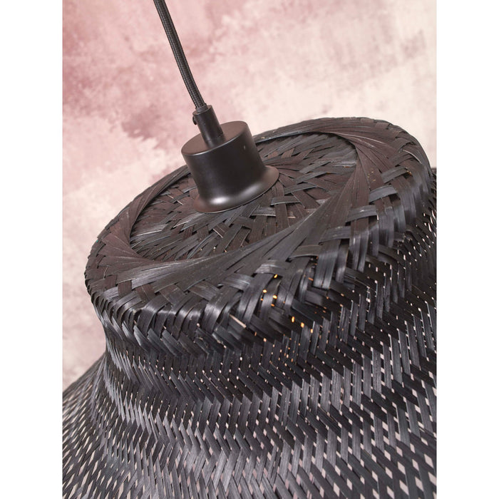 GOOD&MOJO Hanglamp Ibiza - Bamboe Zwart - 65x65x20cm