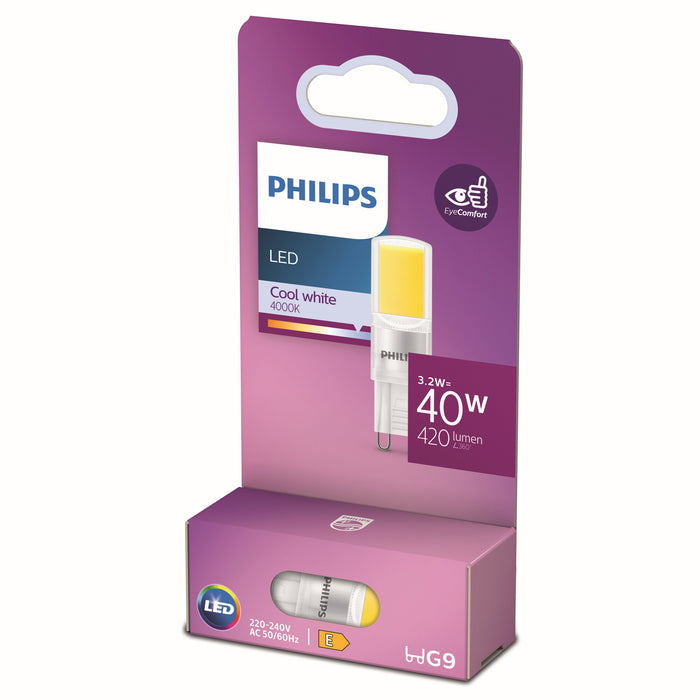 Philips LED Capsule Transparant - 40 W - G9 - koelwit licht