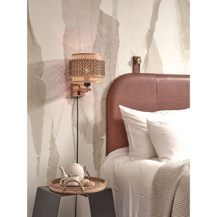 GOOD&MOJO Wandlamp Bhutan - Bamboe - Ø25cm