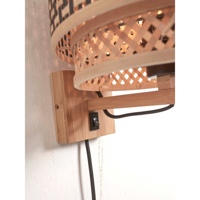 GOOD&MOJO Wandlamp Bhutan - Bamboe - Ø25cm