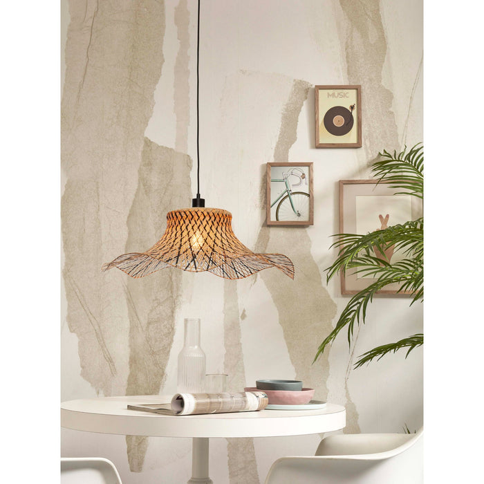 GOOD&MOJO Hanglamp Ibiza - Bamboe|Zwart - 65x65x20cm