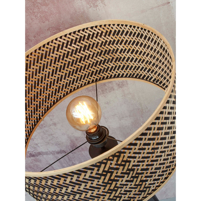 GOOD&MOJO Vloerlamp Java - Bamboe|Zwart - Ø50x158cm