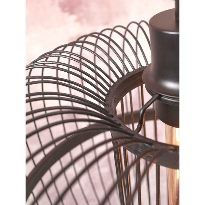 GOOD&MOJO Hanglamp Hokkaido - Bamboe Zwart - Ø25cm