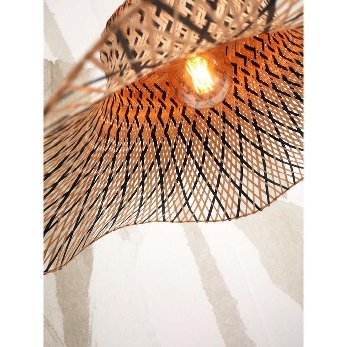 GOOD&MOJO Vloerlamp Ibiza - Bamboe|Zwart - 83x65x176cm