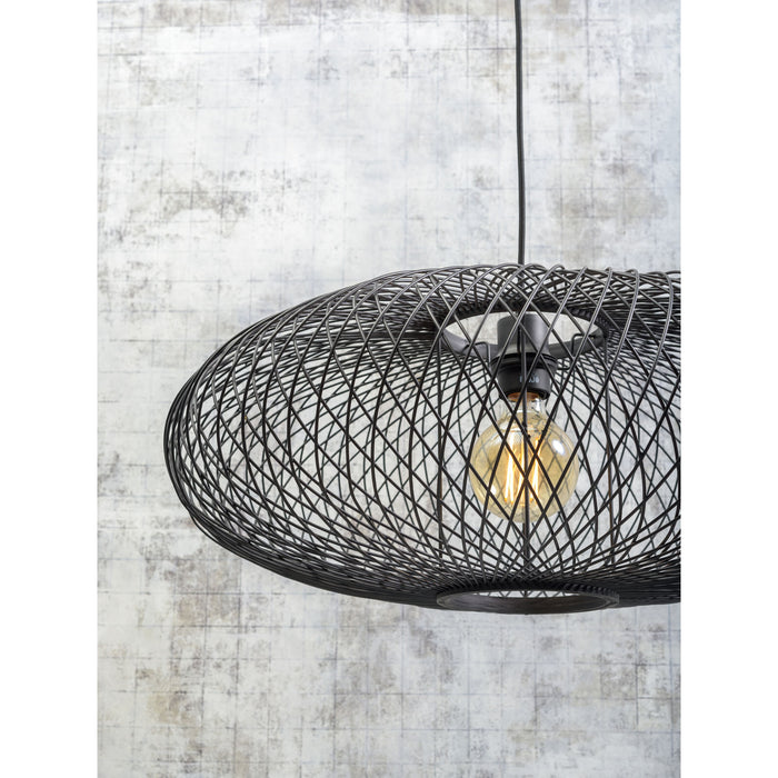 GOOD&MOJO Vloerlamp Cango - Bamboe|Zwart- 80x60x176cm