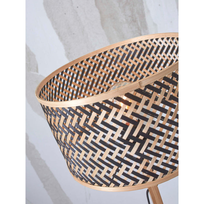 GOOD&MOJO Vloerlamp Java - Bamboe|Zwart - Ø32cm