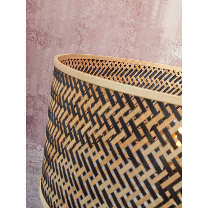 GOOD&MOJO Vloerlamp Java - Bamboe|Zwart - Ø32cm