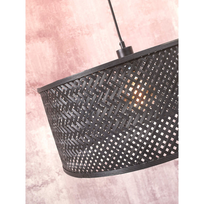 GOOD&MOJO Vloerlamp Java - Bamboe Zwart - 175x50x207cm