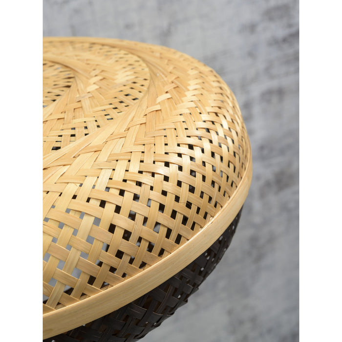 GOOD&MOJO Vloerlamp Palawan - Bamboe|Zwart - 68x40x176cm