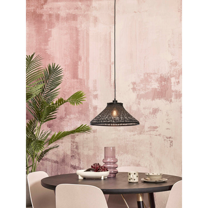 GOOD&MOJO Hanglamp Tahiti - Bamboe Zwart - Ø45cm