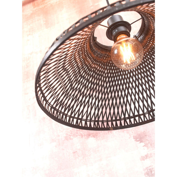 GOOD&MOJO Hanglamp Tahiti - Bamboe Zwart - Ø45cm