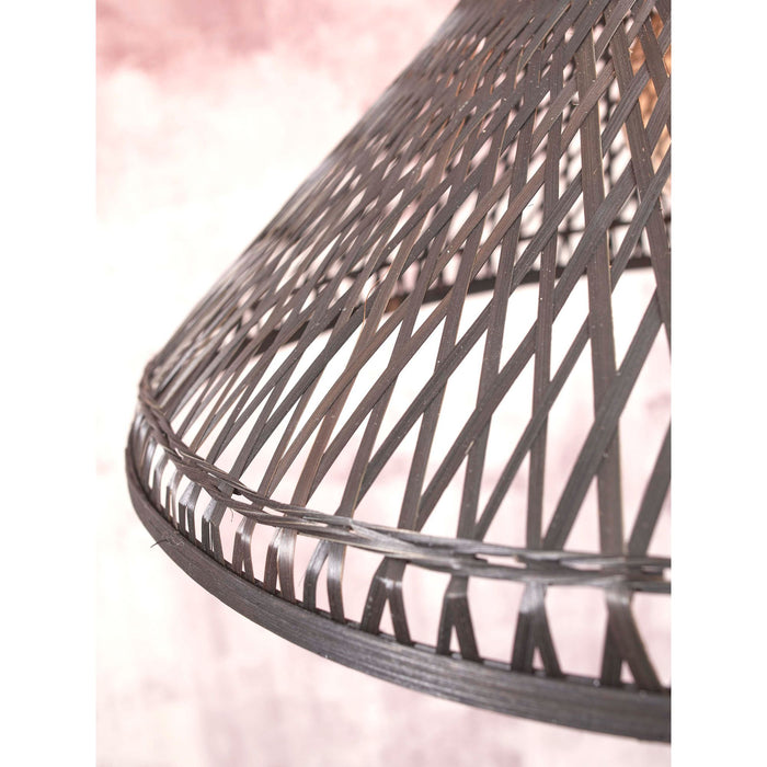 GOOD&MOJO Hanglamp Tahiti - Bamboe Zwart - Ø45cm