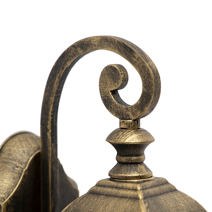 QAZQA Set van 2 romantische buiten wandlantaarns brons - London