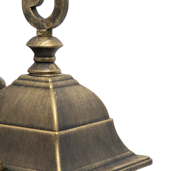 QAZQA Set van 2 romantische buiten wandlantaarns brons - London