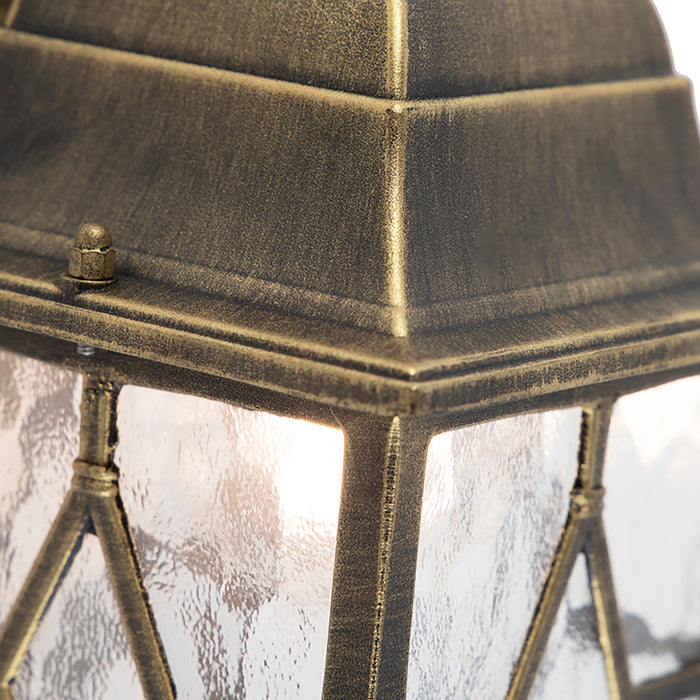 QAZQA Set van 2 romantische buiten wandlantaarns brons - London