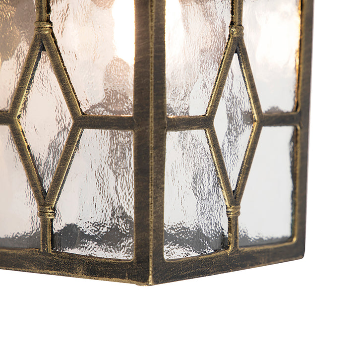 QAZQA Set van 2 romantische buiten wandlantaarns brons - London