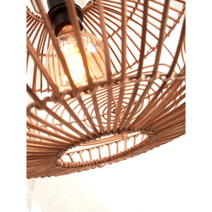 GOOD&MOJO Vloerlamp Madeira - Bamboe|Rotan - 74x48x176cm