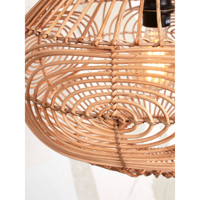 GOOD&MOJO Vloerlamp Madeira - Bamboe|Rotan - 74x48x176cm