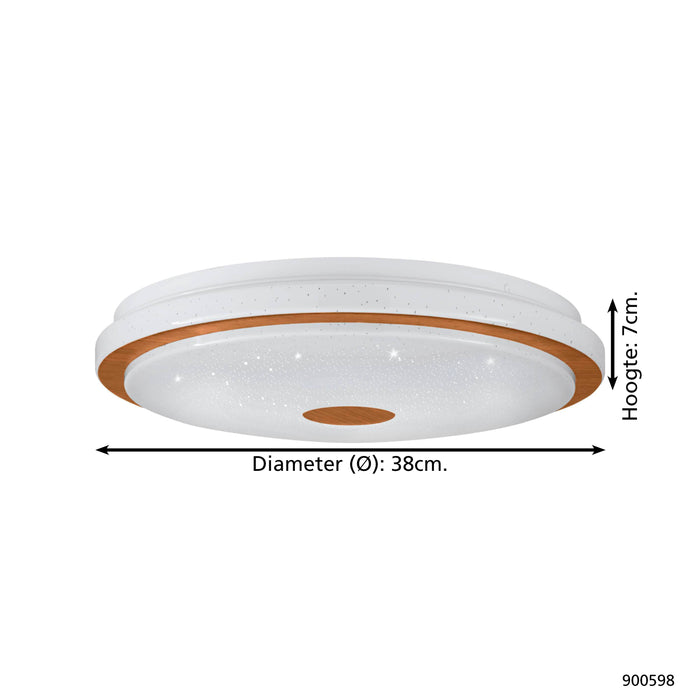 EGLO Lanciano 1 Plafondlamp - LED - Ø 38 cm - Wit