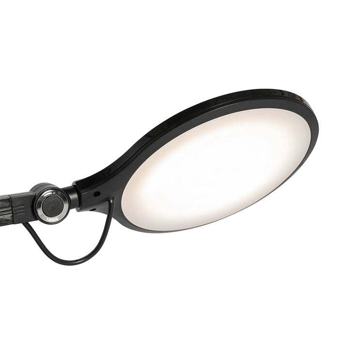 QAZQA Design tafellamp zwart incl. LED met touch en inductielader -